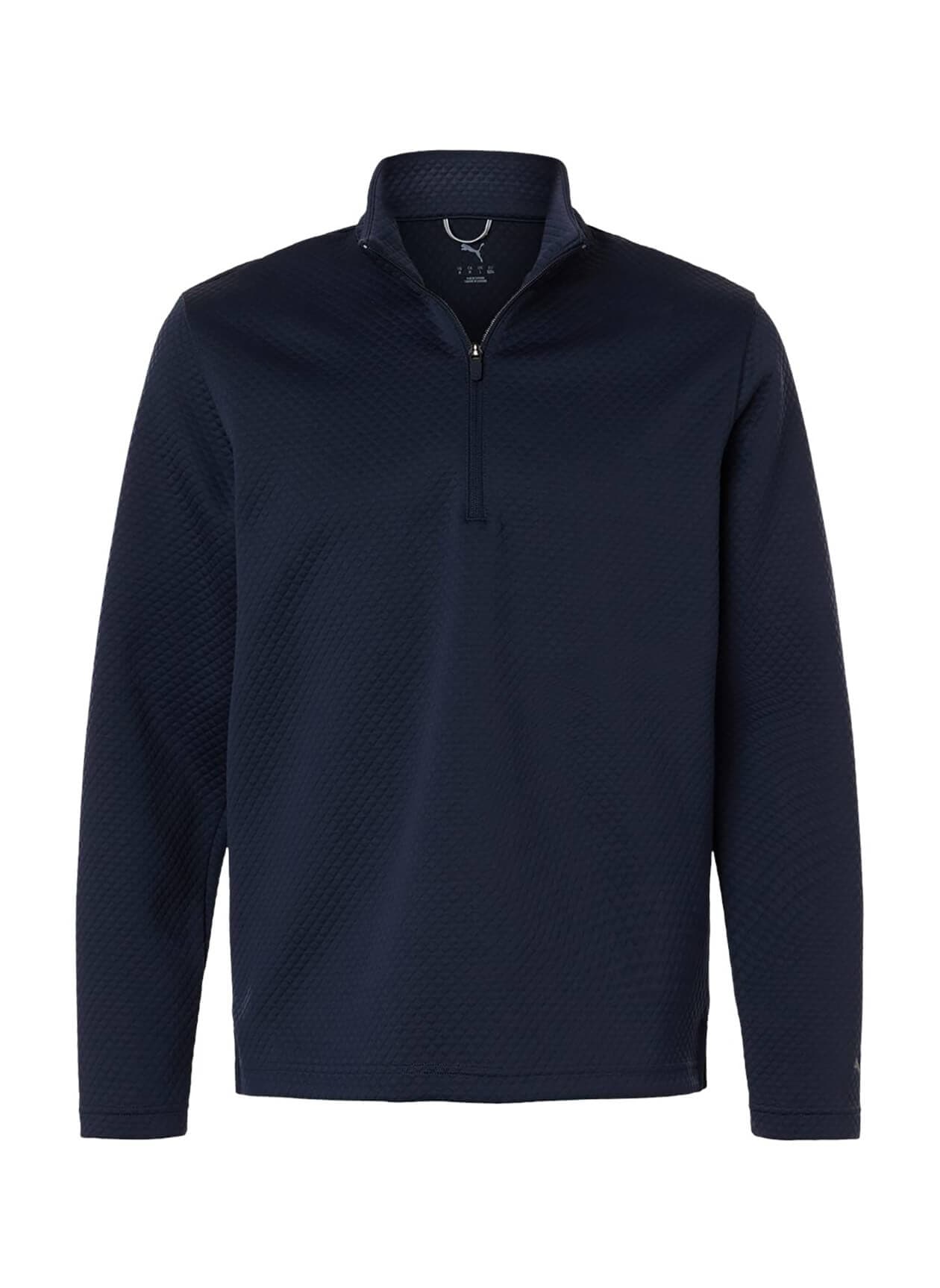 Puma Men's Pebble Quarter-Zip Pullover - Deep Navy (DNVY) 3XL