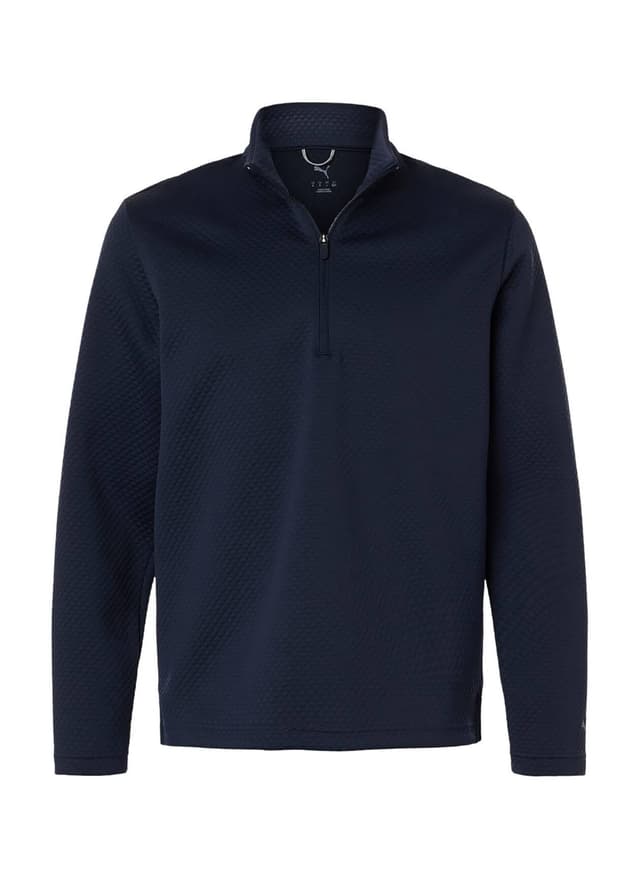 Puma Men's Pebble Quarter-Zip Pullover - Deep Navy (DNVY) 3XL