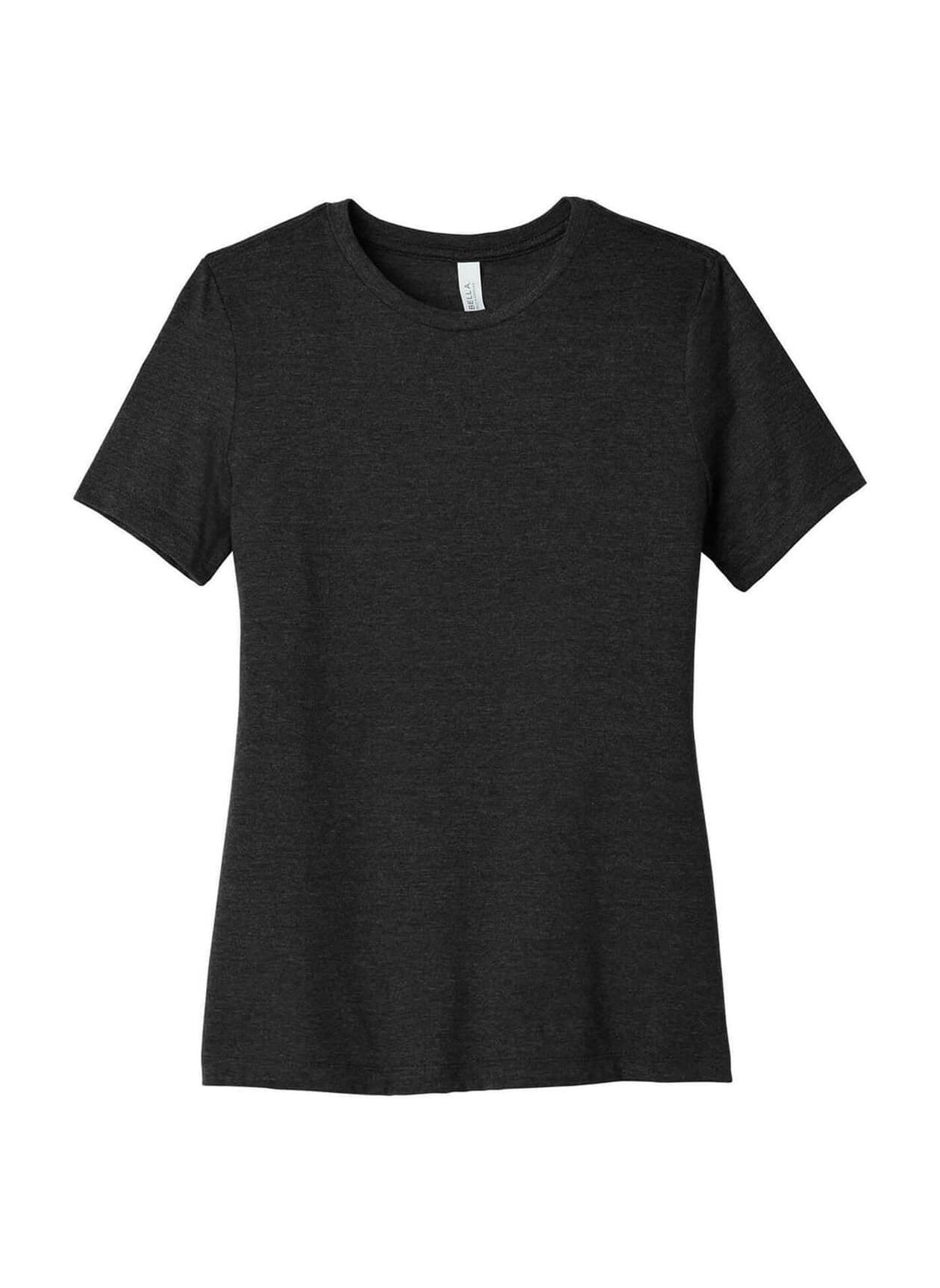 Bella + Canvas Women's Relaxed Heather CVC T-Shirt - Black 3XL