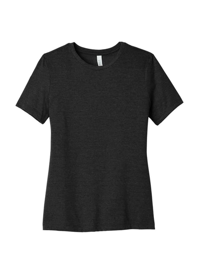 Bella + Canvas Women's Relaxed Heather CVC T-Shirt - Black 3XL