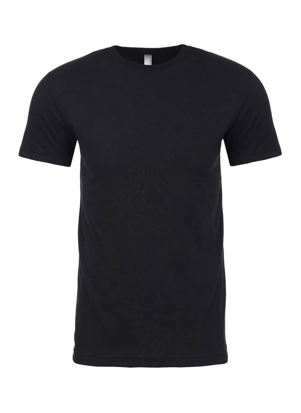 Next Level Men's Sueded Crew T-Shirt - Black 3XL