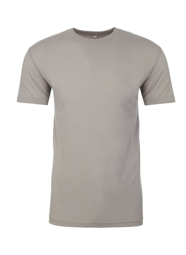 Next Level Men's Sueded Crew T-Shirt - Light Grey 3XL