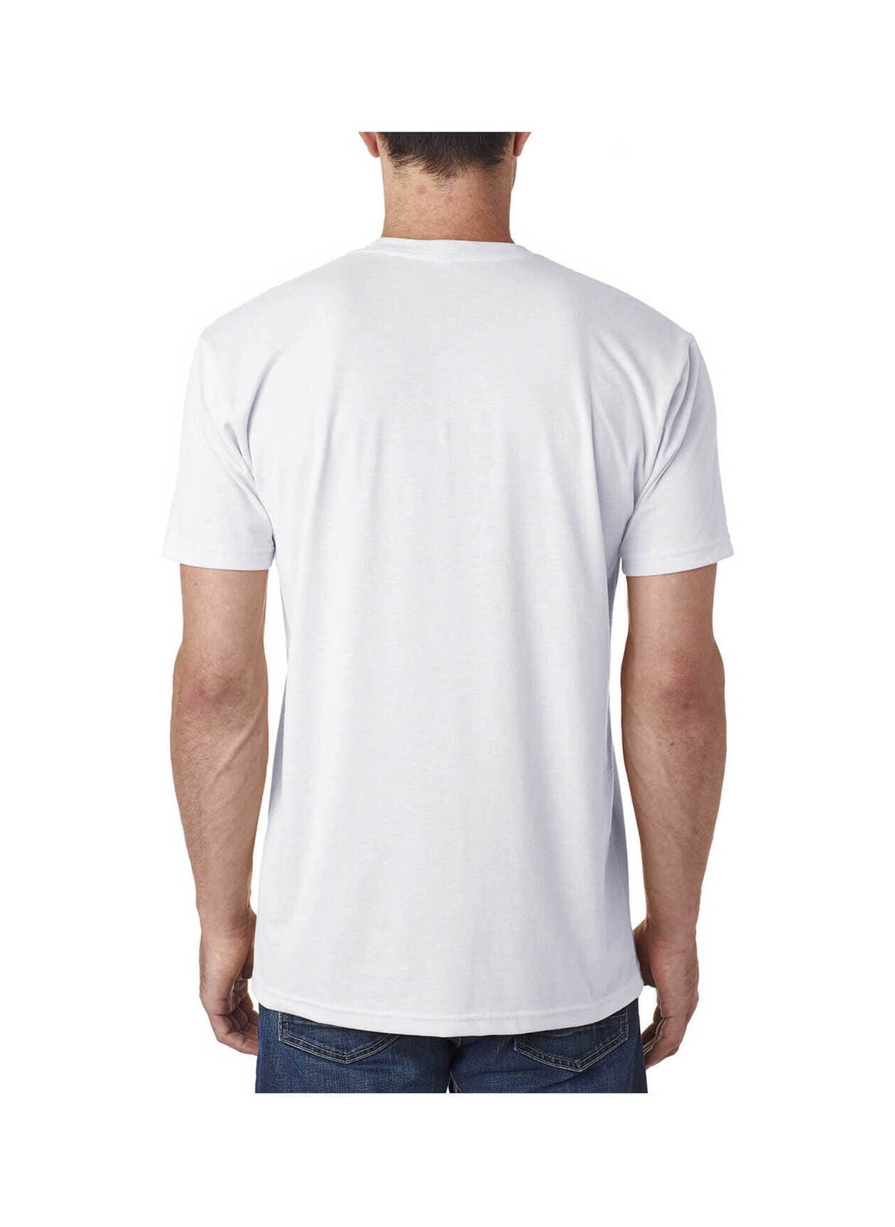 Next Level Men's Sueded Crew T-Shirt - White 3XL