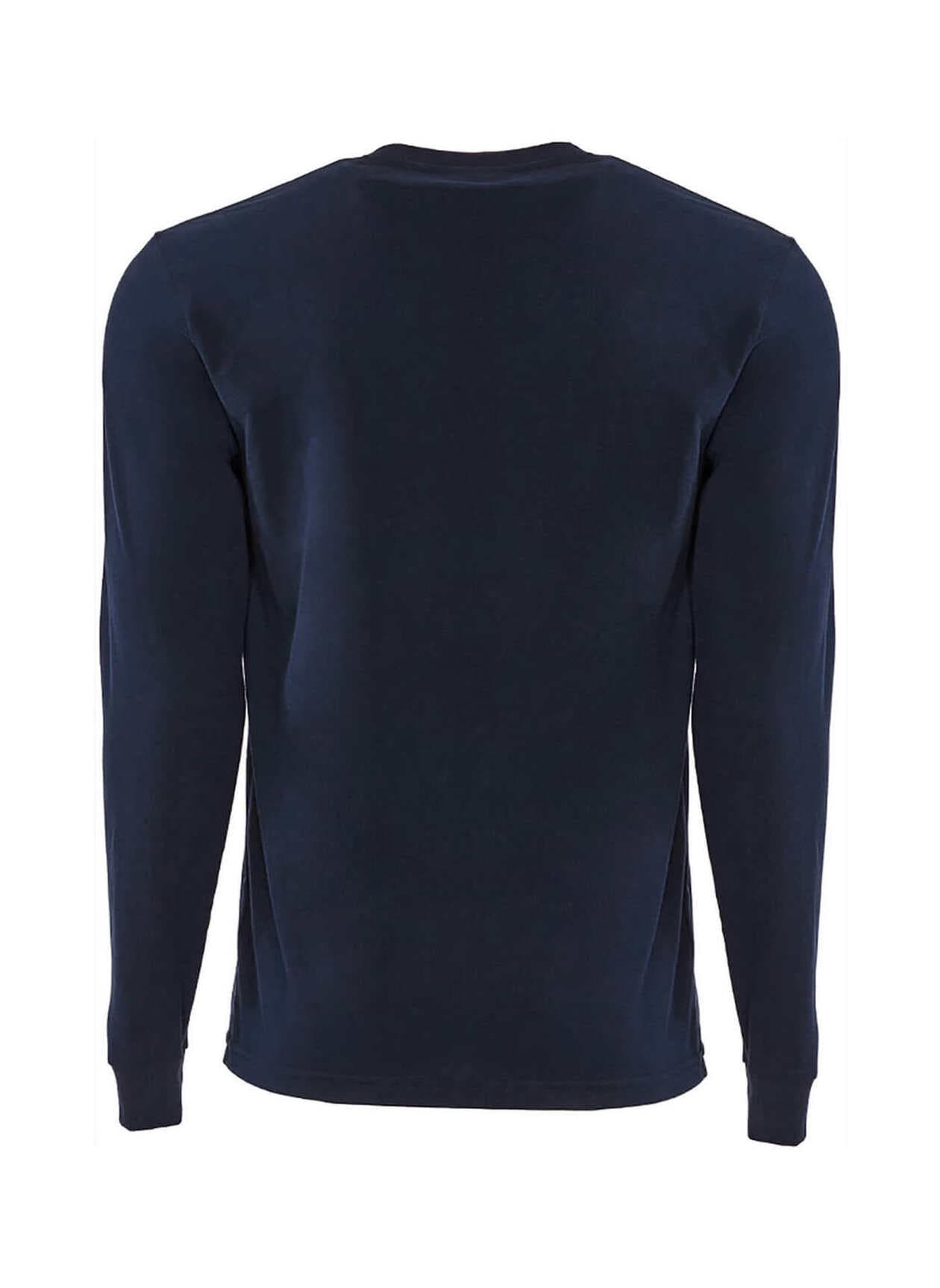 Next Level Unisex Sueded Long-Sleeve Crew T-Shirt - Navy 3XL