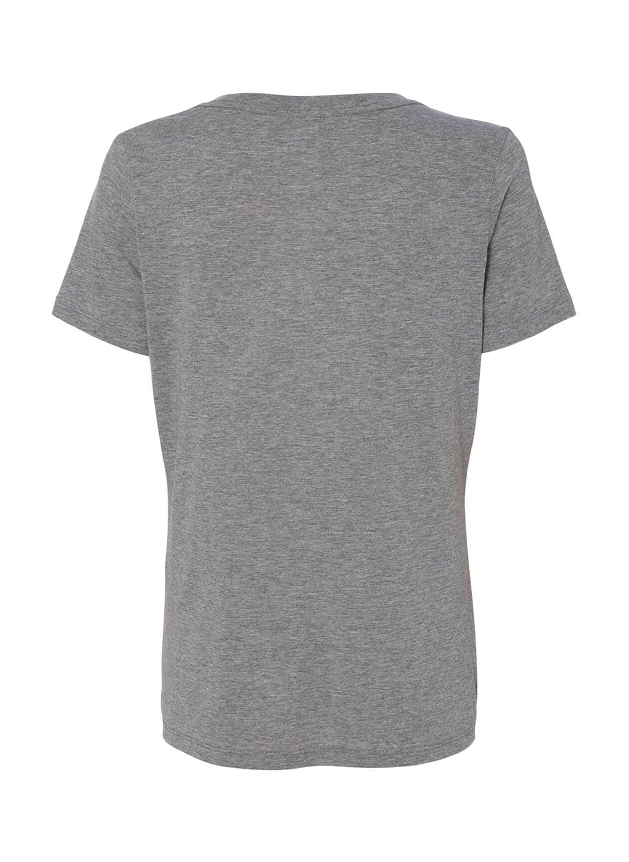 Bella + Canvas Women's Relaxed Triblend V-Neck T-Shirt - Light Grey LG