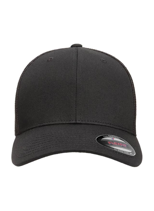 Flexfit 6-Panel Trucker Hat - Black (BLK) MISC