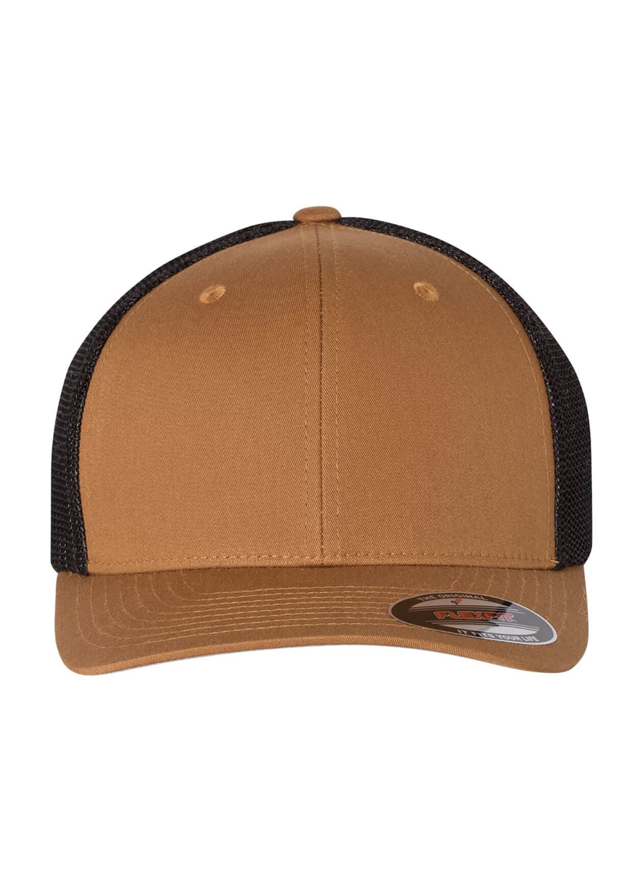 Flexfit 6-Panel Trucker Hat - Caramel / Black MISC