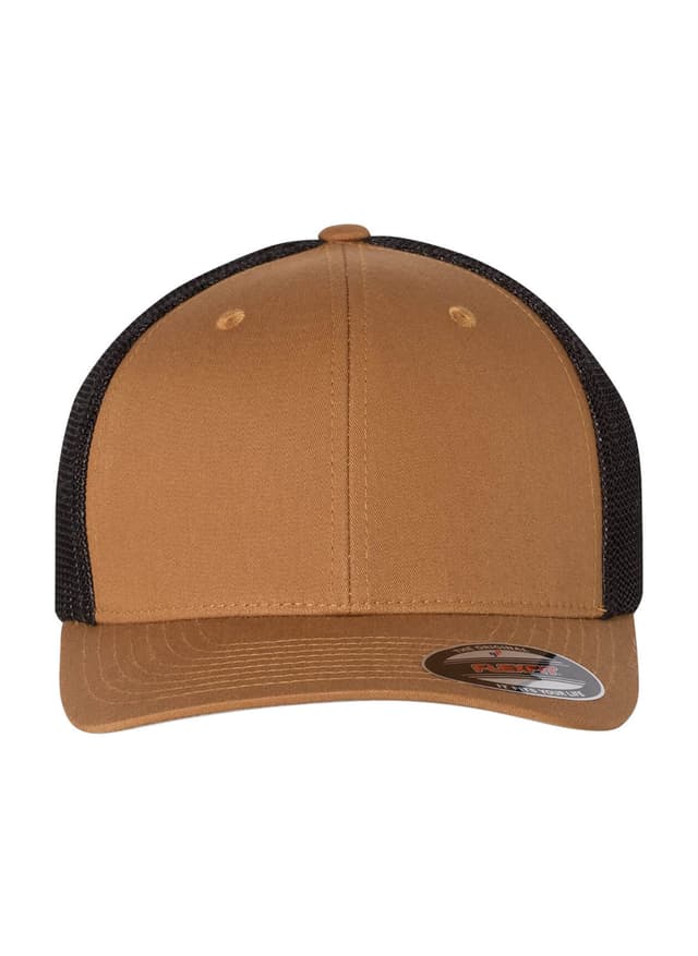 Flexfit 6-Panel Trucker Hat - Caramel / Black MISC