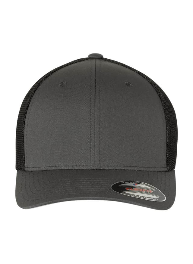 Flexfit 6-Panel Trucker Hat - Charcoal / Black (CHB) MISC