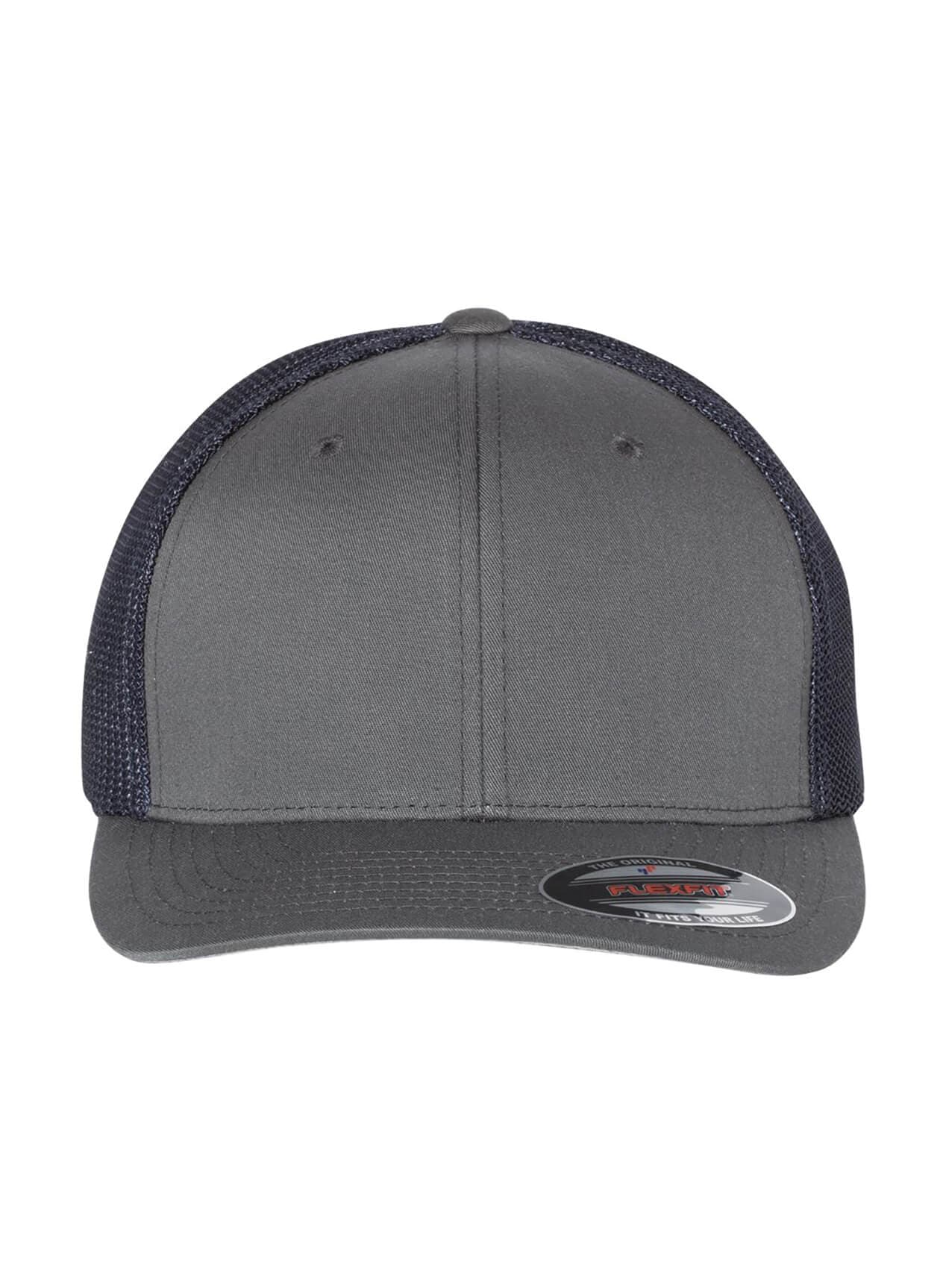 Flexfit 6-Panel Trucker Hat - Navy,Dark Grey MISC
