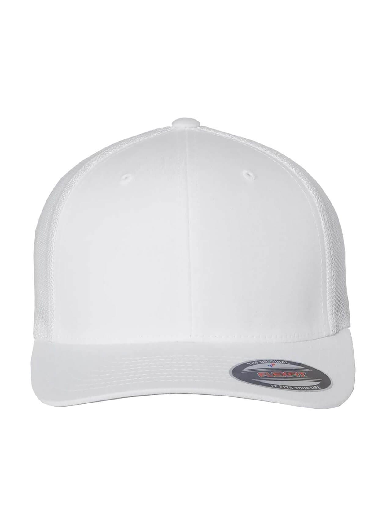 Flexfit 6-Panel Trucker Hat - White MISC