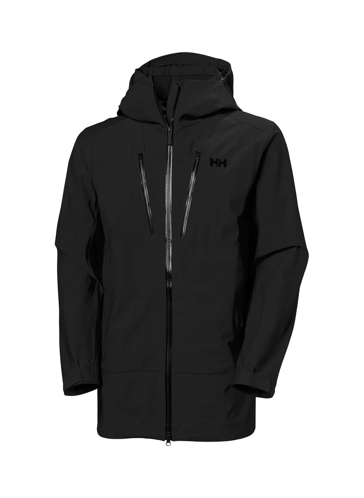 Helly Hansen Men's Alpha Shell Long Jacket - Black LG