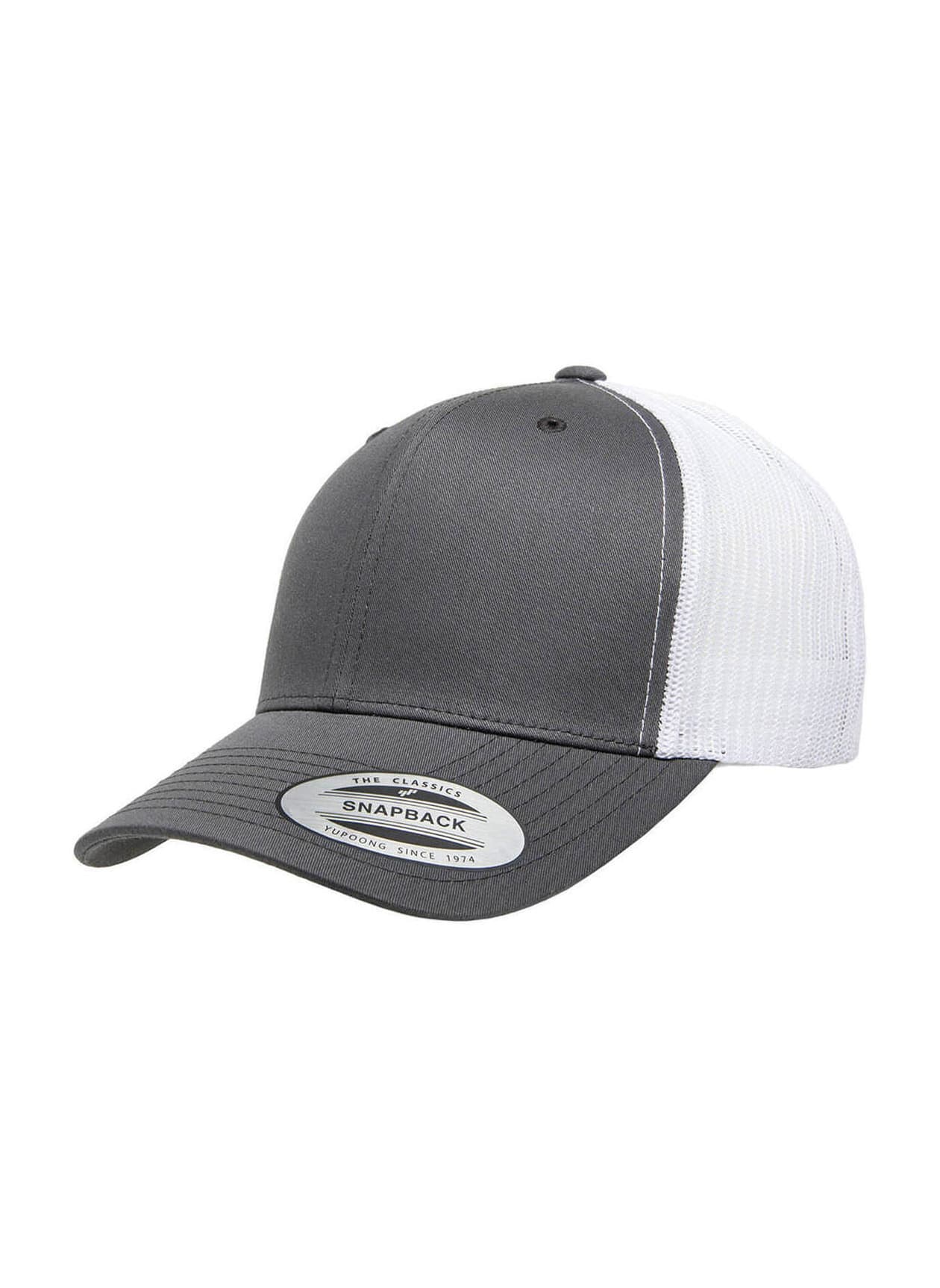 Yupoong Retro Trucker Hat - Charcoal / White (CHW) MISC