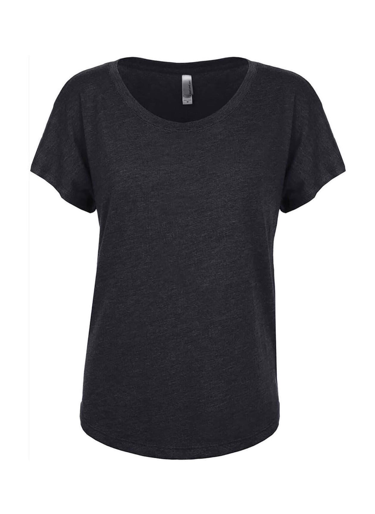 Next Level Women's Triblend Dolman T-Shirt - Black 3XL