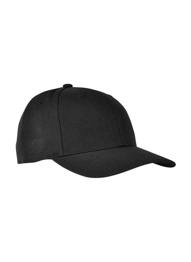 Yupoong Premium Curved Visor Snapback Hat - Black MISC