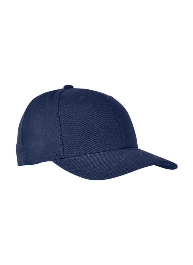 Yupoong Premium Curved Visor Snapback Hat - Navy MISC
