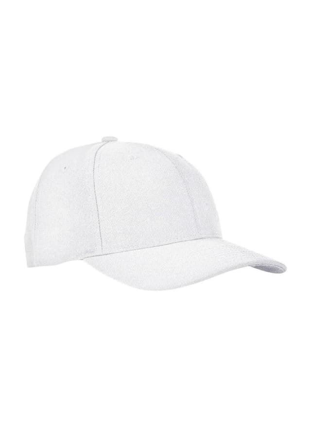 Yupoong Premium Curved Visor Snapback Hat - White MISC
