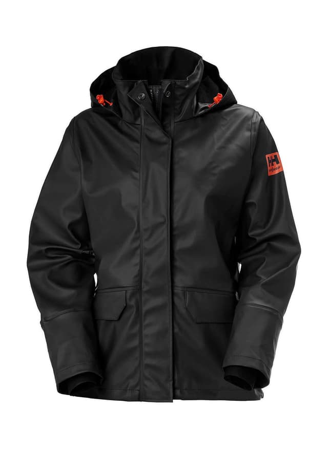 Helly Hansen Women's Gale Waterproof Rain Jacket - Black LG