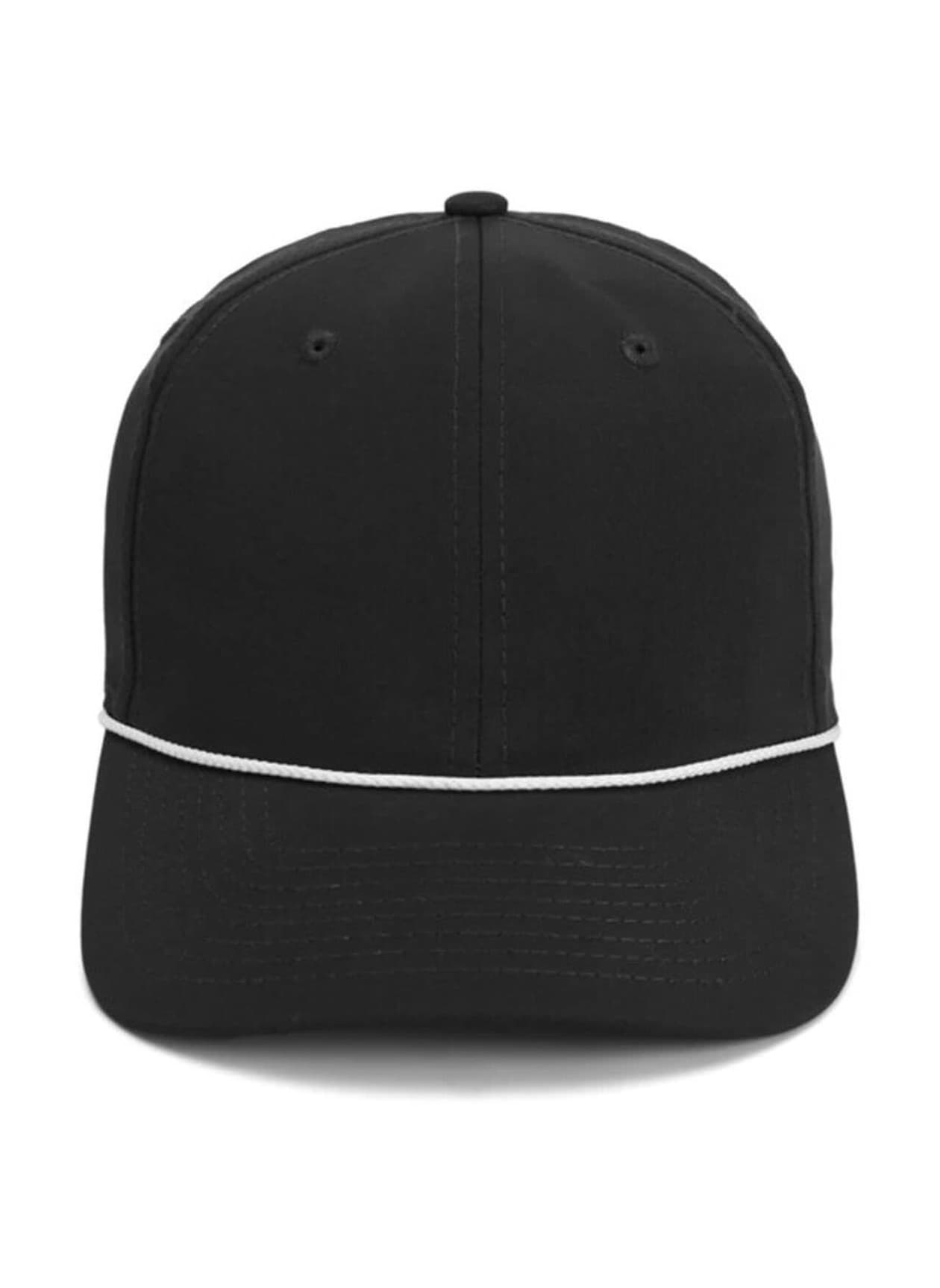 Imperial The Wingman 6-Panel Performance Rope Hat - Black / White Rope (BLW) MISC