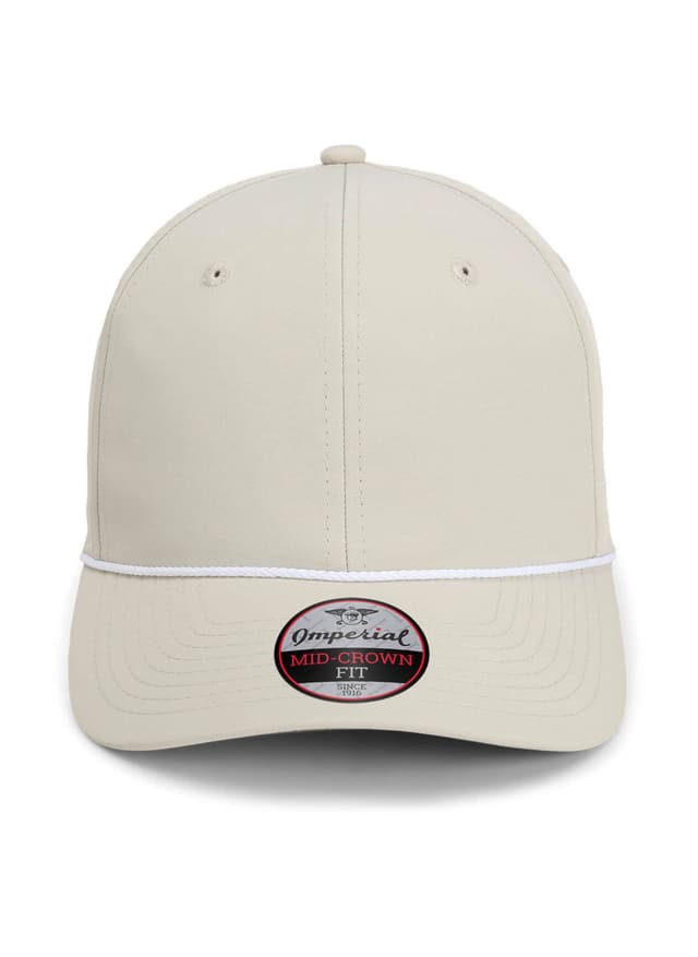 Imperial The Wingman 6-Panel Performance Rope Hat - White,Light Grey MISC
