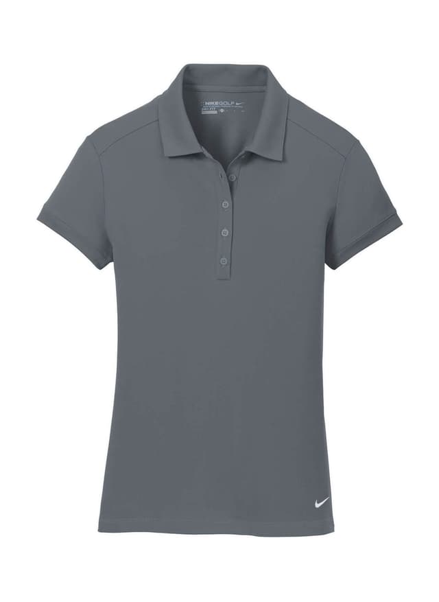 Nike Women's Dri-FIT Solid Icon Pique Modern Fit Polo - Light Grey LG