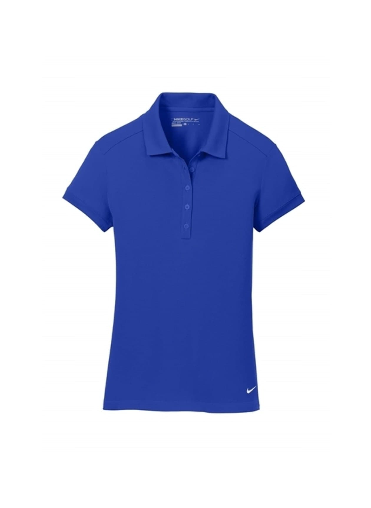 Nike Women's Dri-FIT Solid Icon Pique Modern Fit Polo - Deep Royal Blue LG