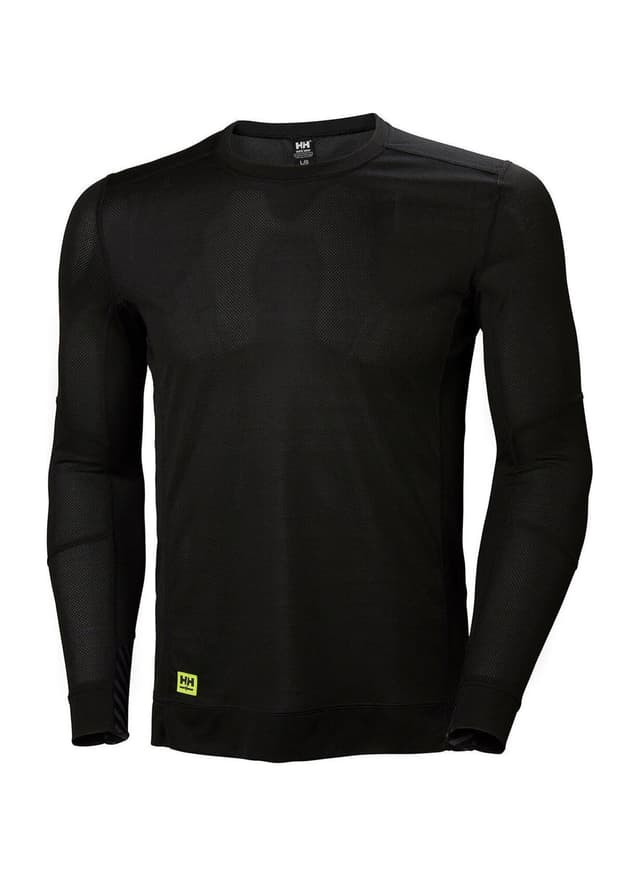 Helly Hansen Men's Lifa Long-Sleeve Crewneck - Black 3XL