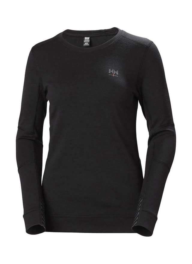 Helly Hansen Women's LIFA Merino Crewneck - Black LG