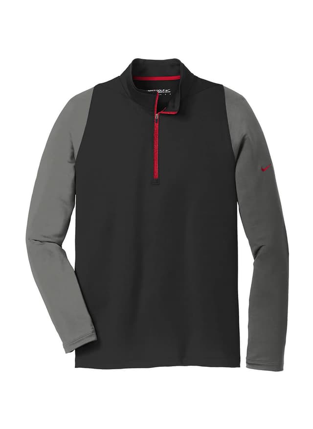 Nike Men's Dri-FIT Stretch Half-Zip - Black,Dark Grey 3XL