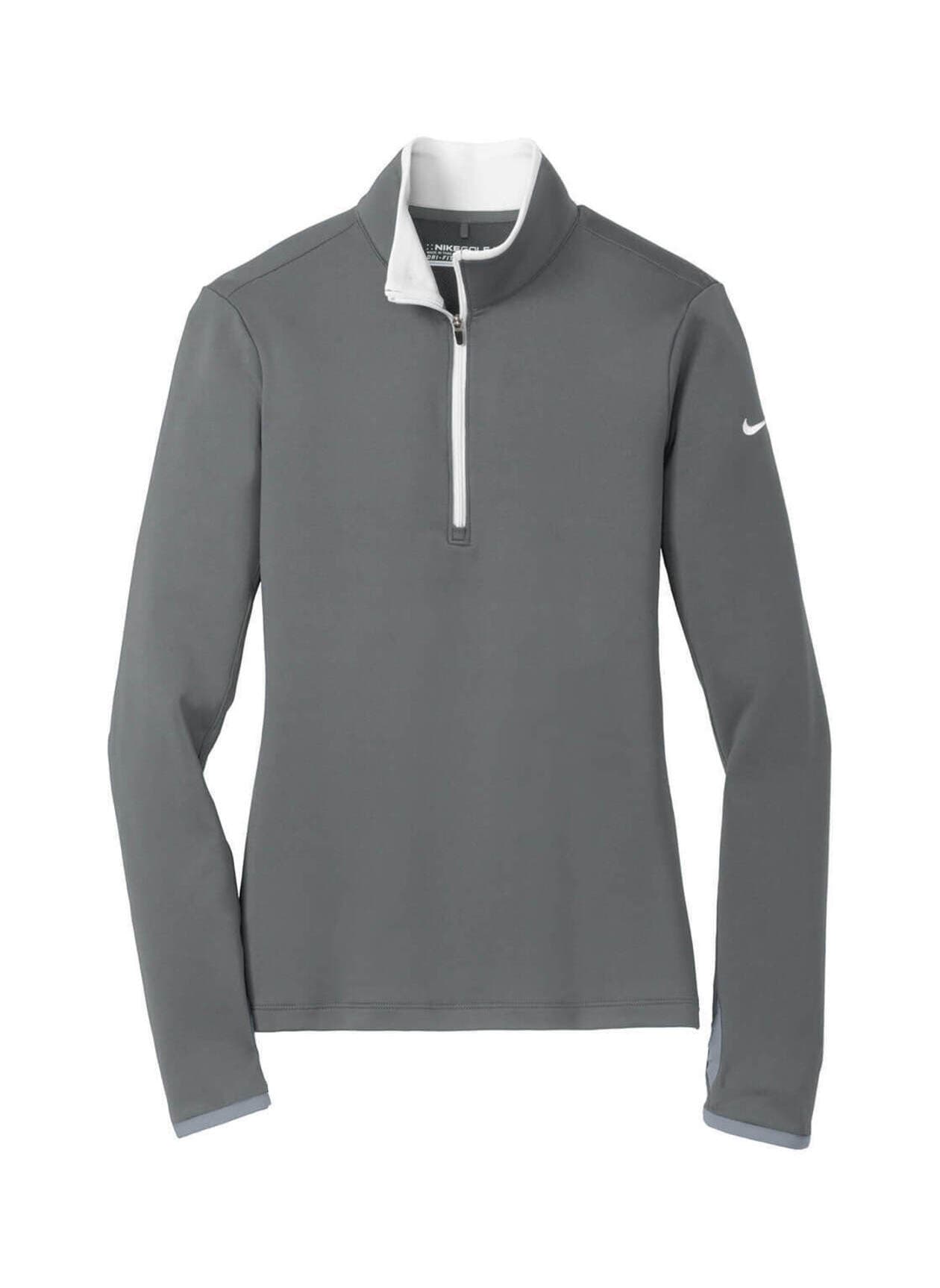 Nike Women's Dri-FIT Stretch Half-Zip - Light Grey LG