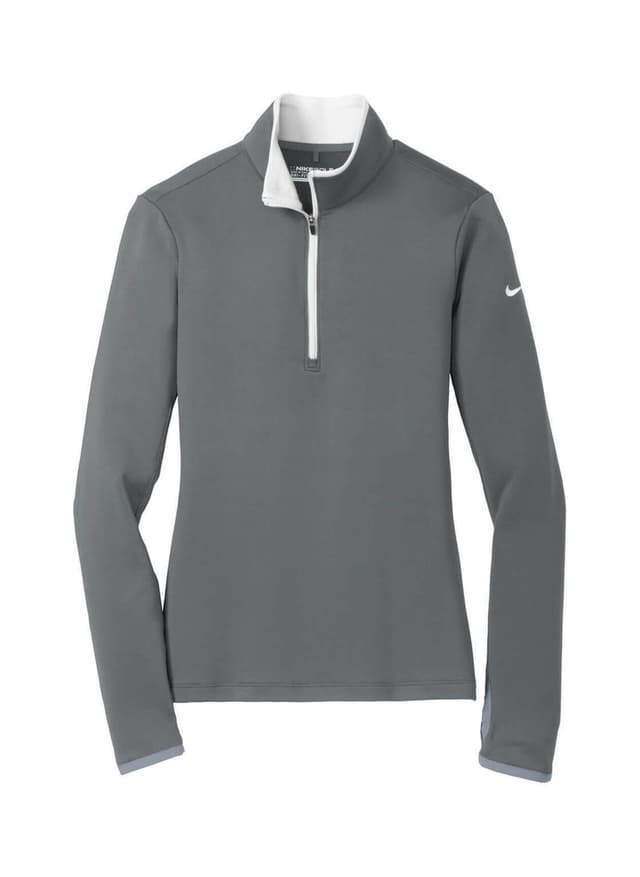 Nike Women's Dri-FIT Stretch Half-Zip - Light Grey LG