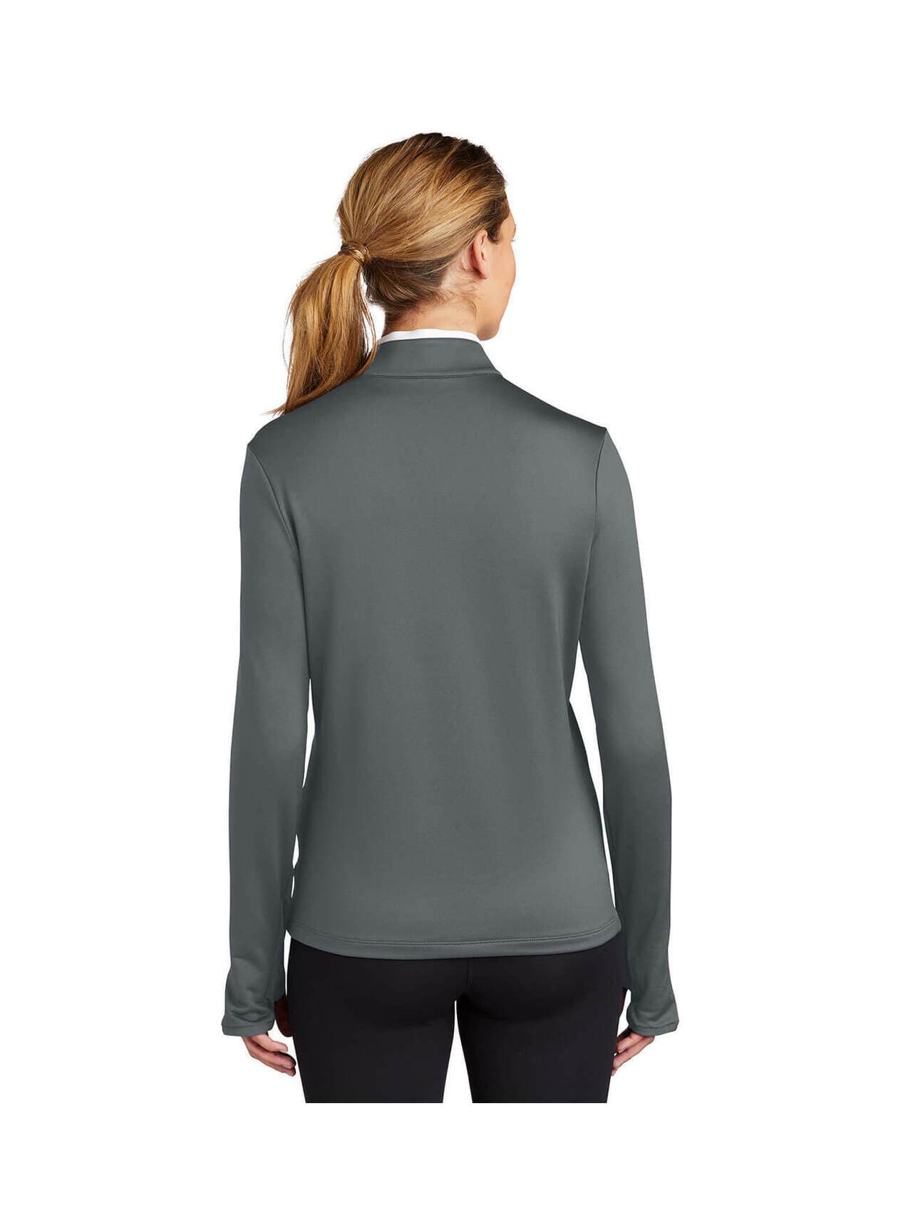 Nike Women's Dri-FIT Stretch Half-Zip - Light Grey LG