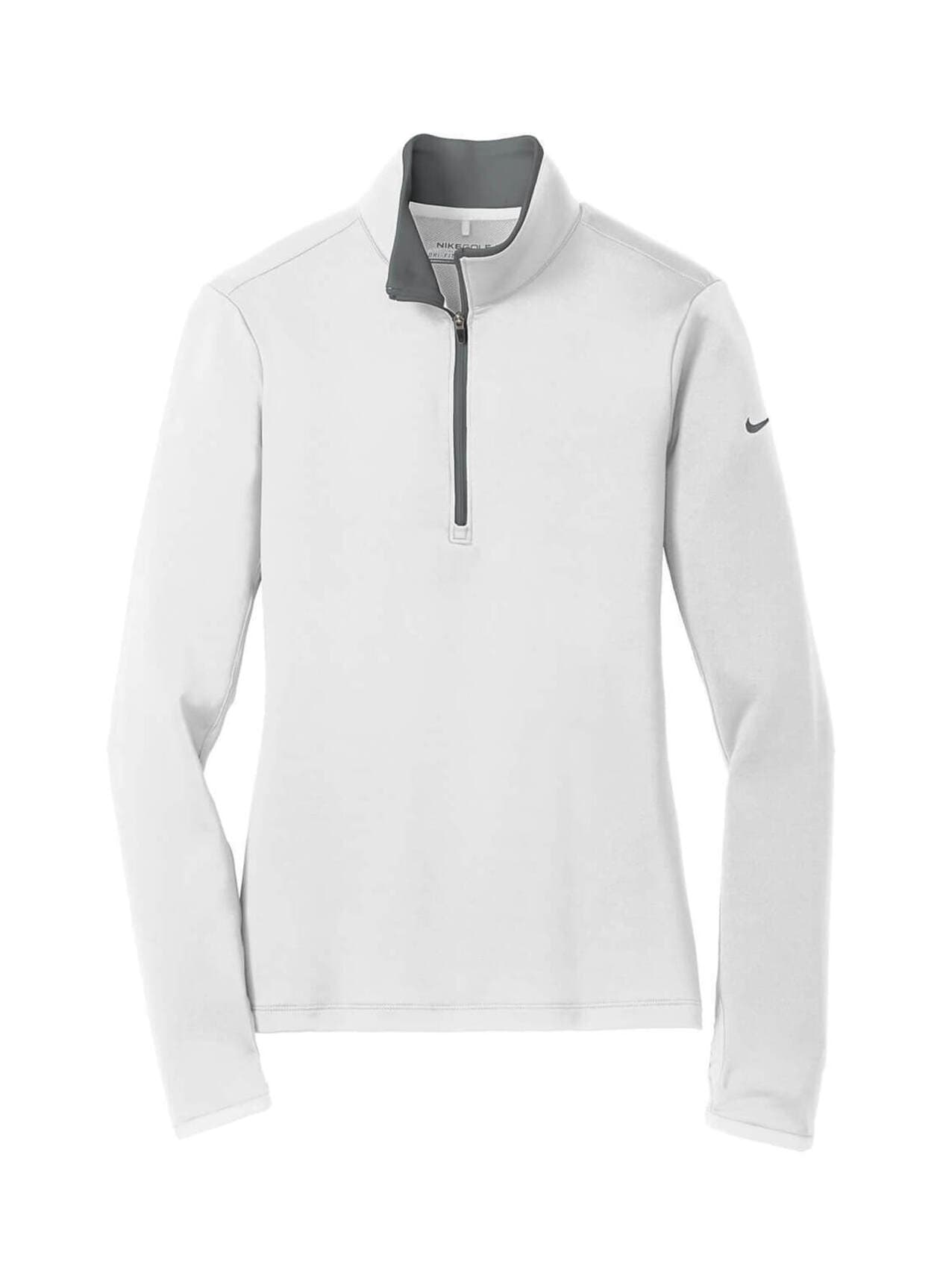 Nike Women's Dri-FIT Stretch Half-Zip - White LG