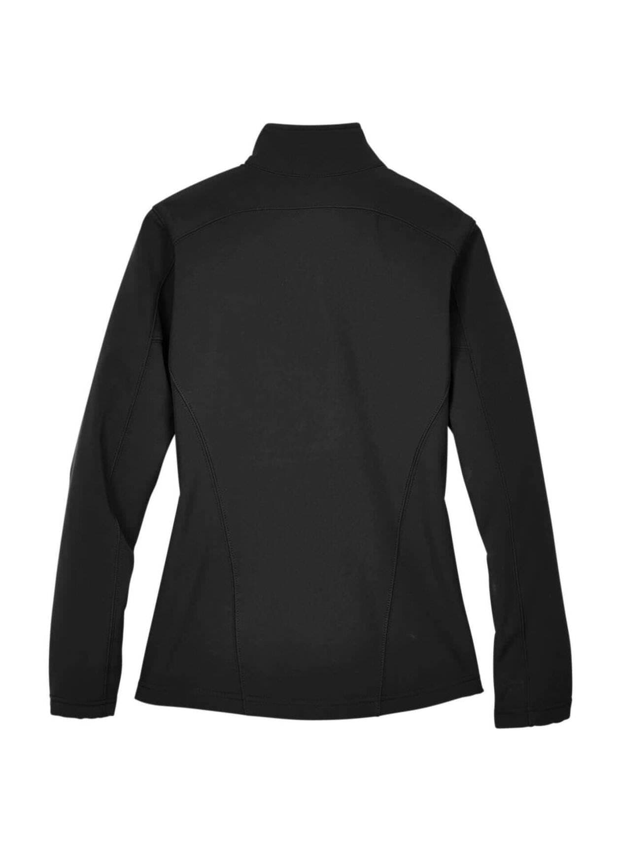 Core 365 Women's Cruise Two-Layer Fleece Bonded Soft Shell Jacket - Black 3XL