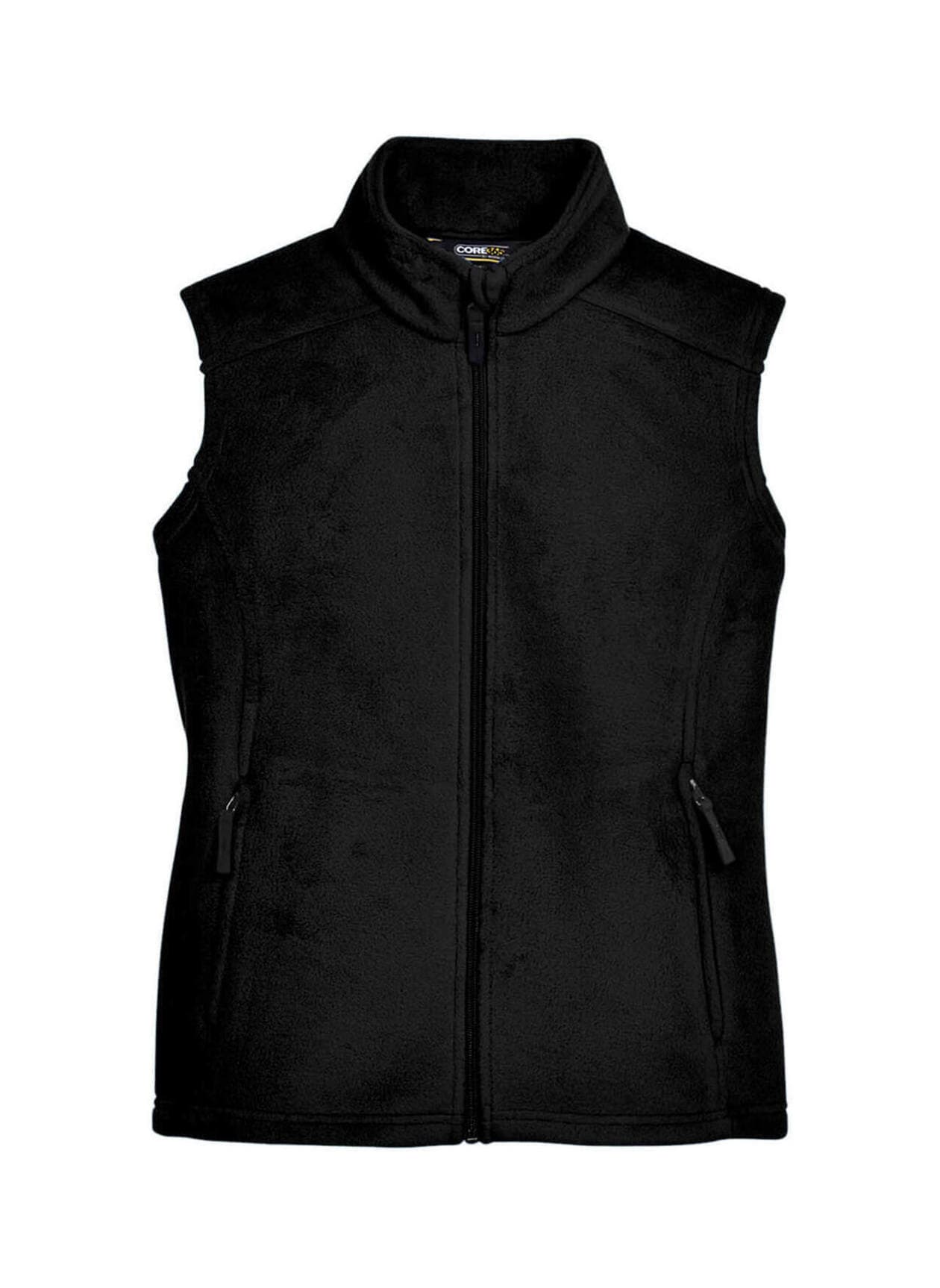 Core 365 Women's Journey Fleece Vest - Black 3XL