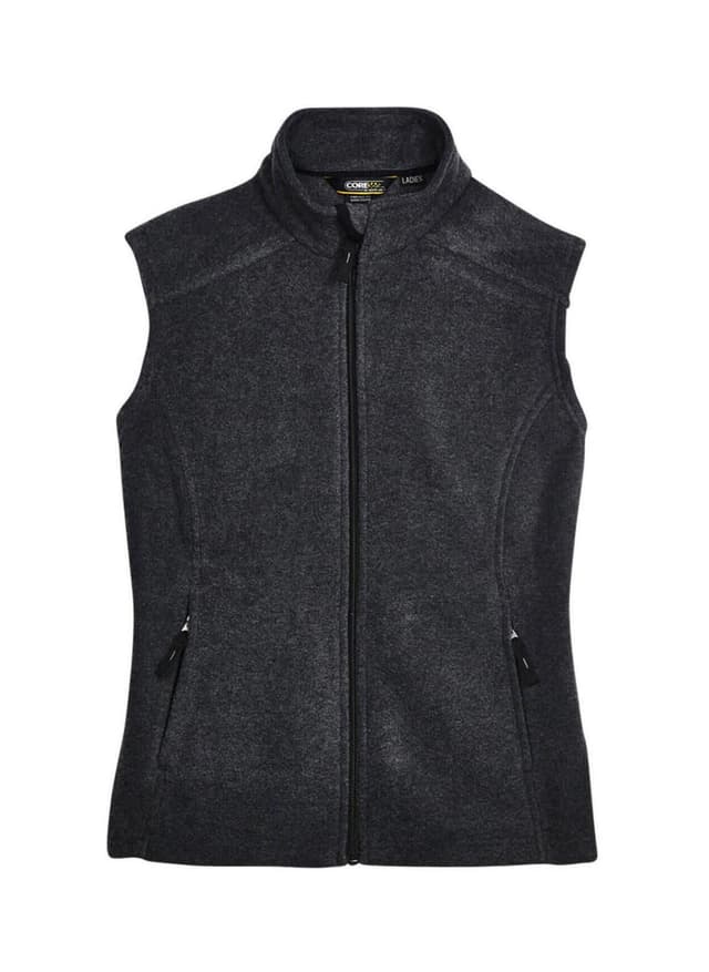 Core 365 Women's Journey Fleece Vest - Dark Grey 3XL