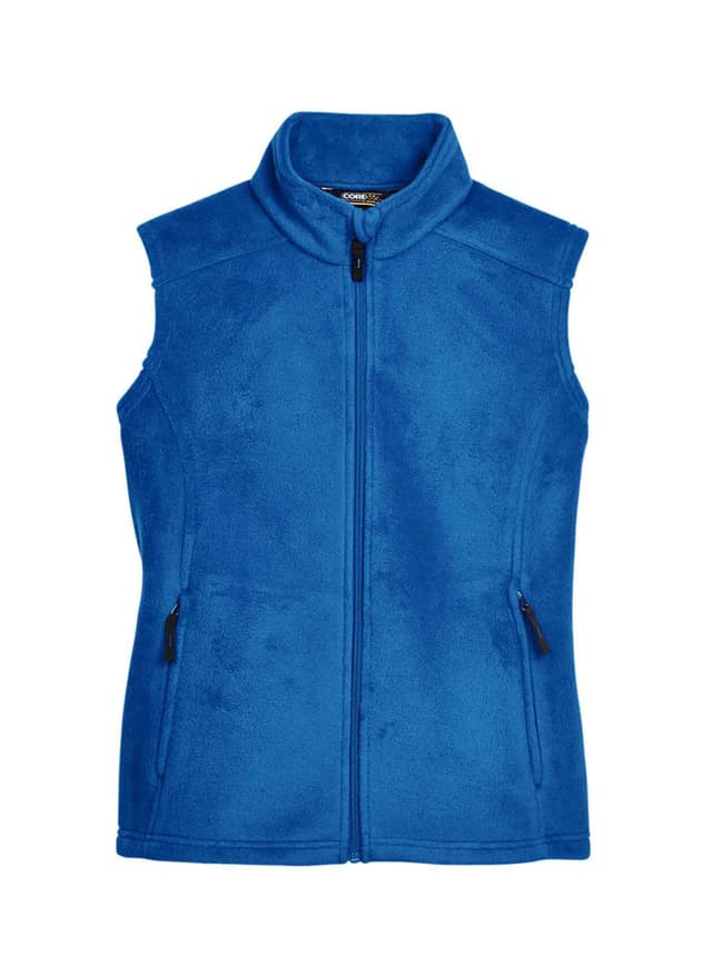 Core 365 Women's Journey Fleece Vest - Blue 3XL