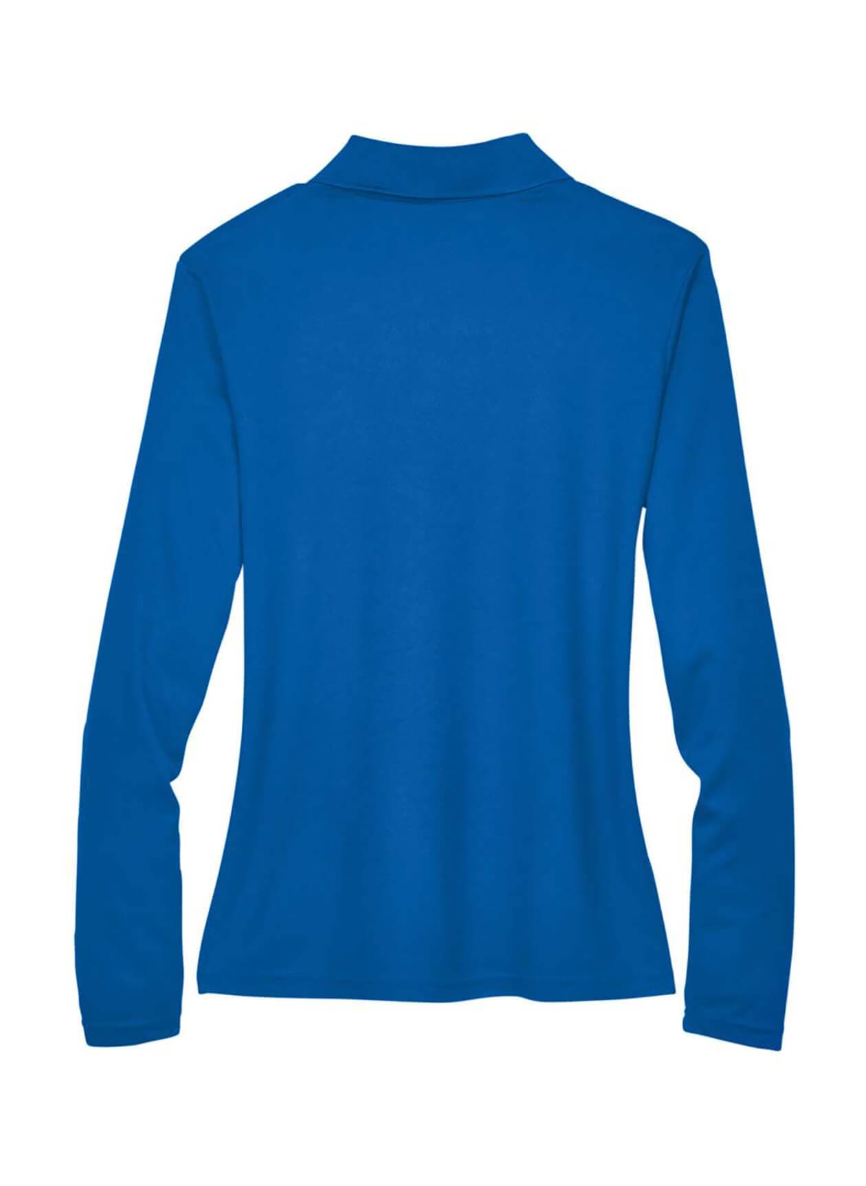 Core 365 Women's North End Performance Long Sleeve Polo - Blue 3XL