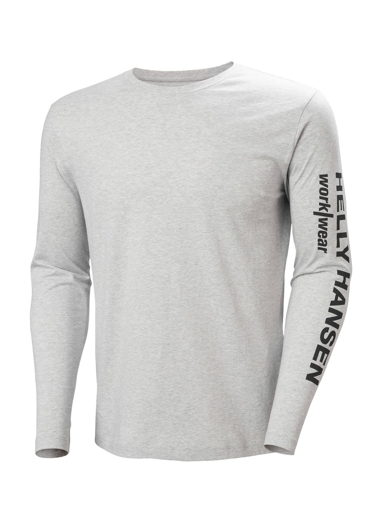 Helly Hansen Men's Classic Logo 2.0 Long Sleeve T-Shirt - Light Grey 3XL
