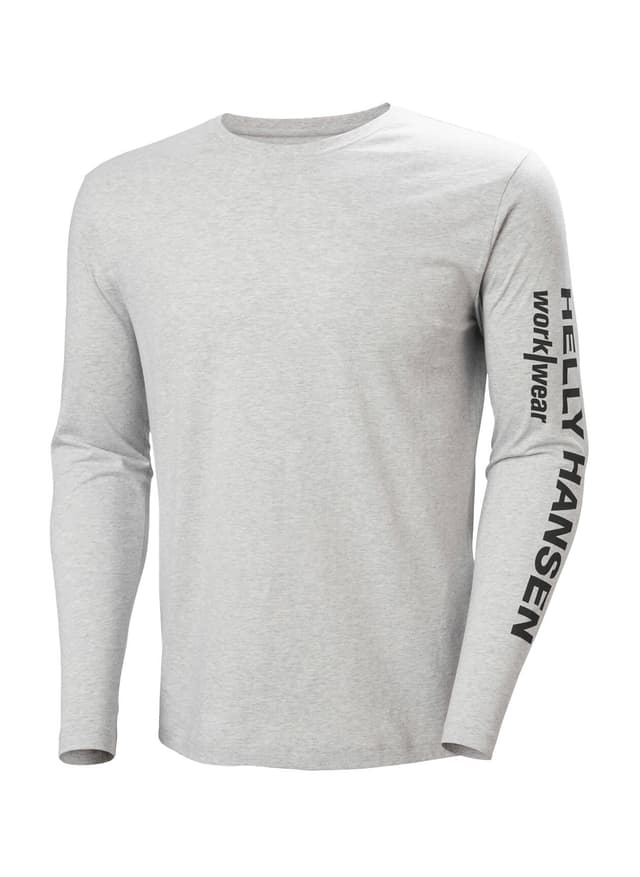 Helly Hansen Men's Classic Logo 2.0 Long Sleeve T-Shirt - Light Grey 3XL