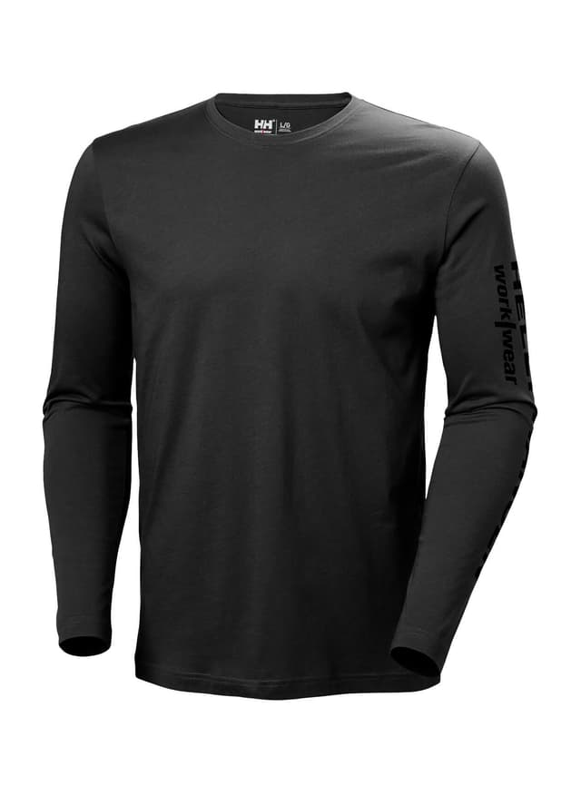 Helly Hansen Men's Classic Logo 2.0 Long Sleeve T-Shirt - Black 3XL