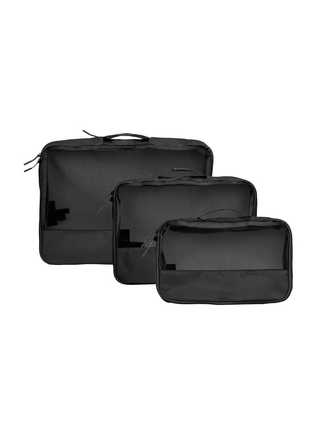 High Sierra Courier Compression Packing Cube Set - Black MISC