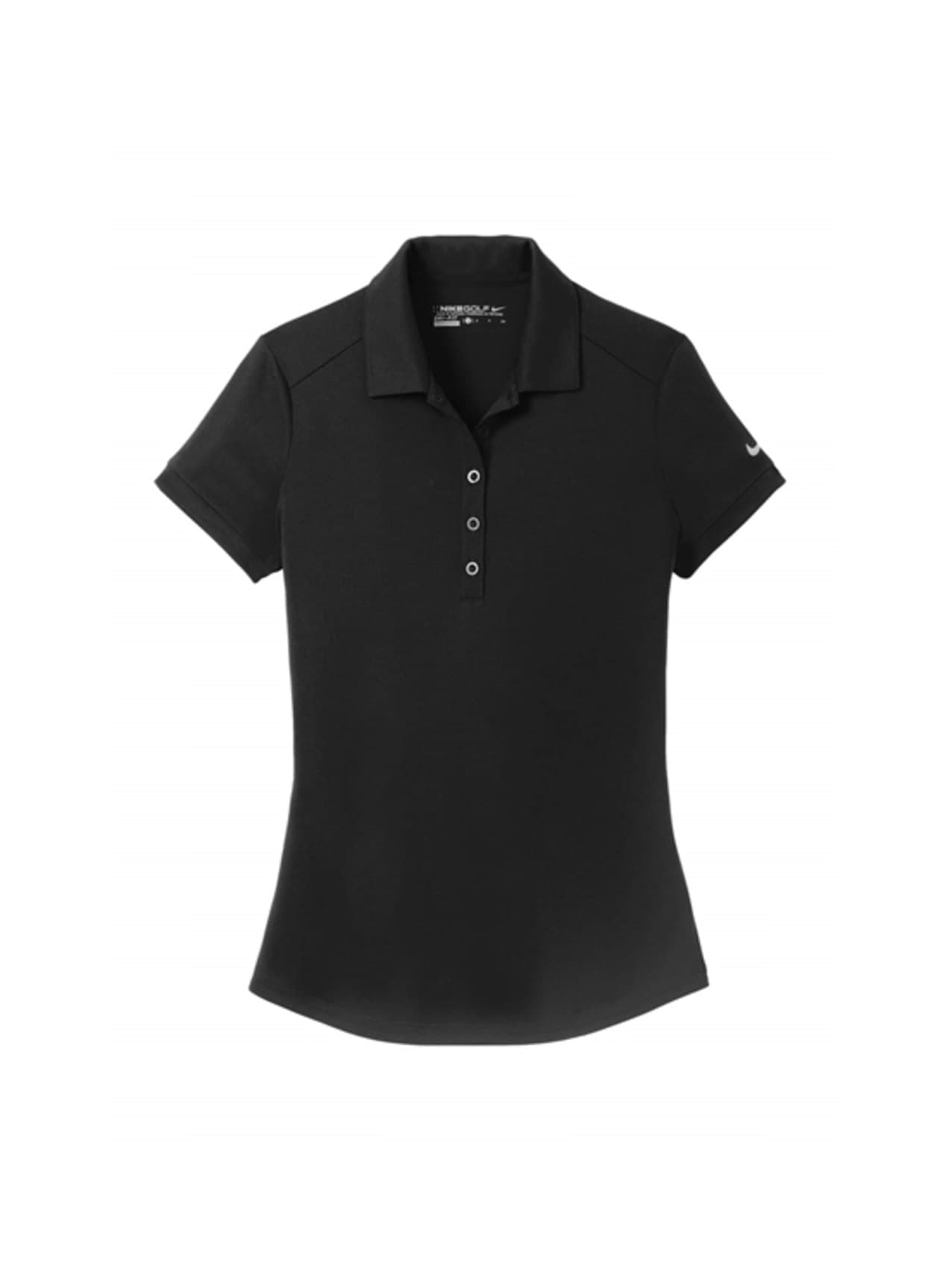 Nike Women's Dri-FIT Players Modern Fit Polo - Black LG
