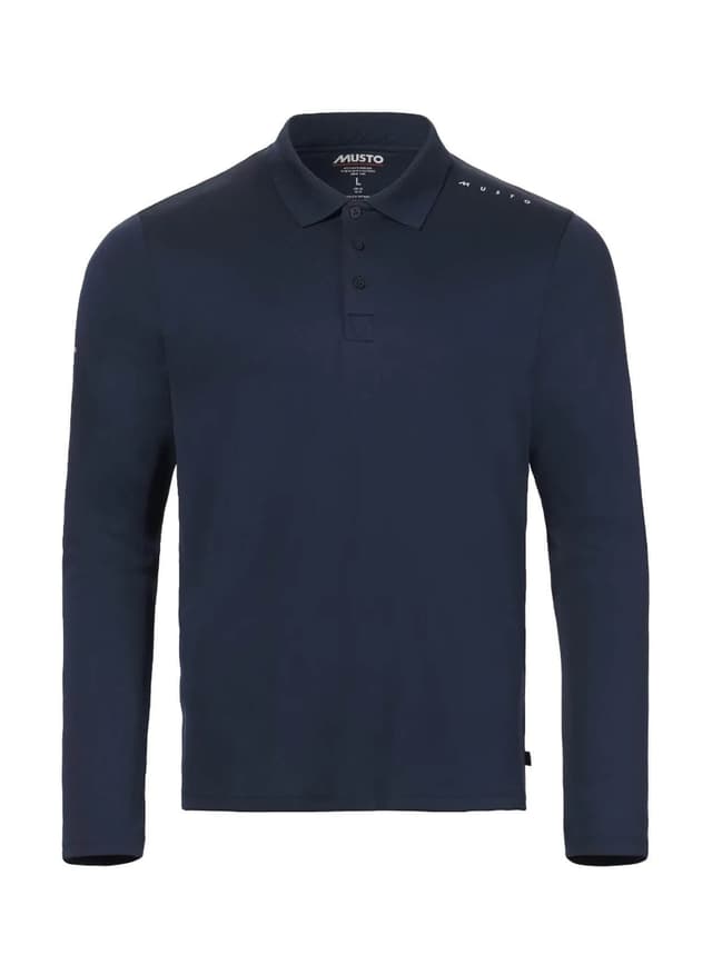 Musto Evo Crew Sunblock Long-Sleeve Polo - Navy 3XL