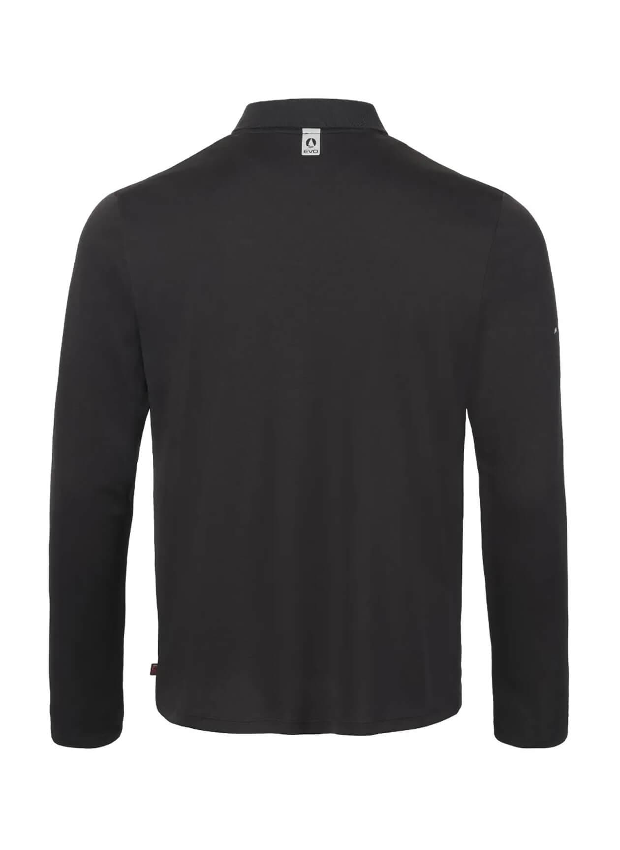Musto Evo Crew Sunblock Long-Sleeve Polo - Black 3XL