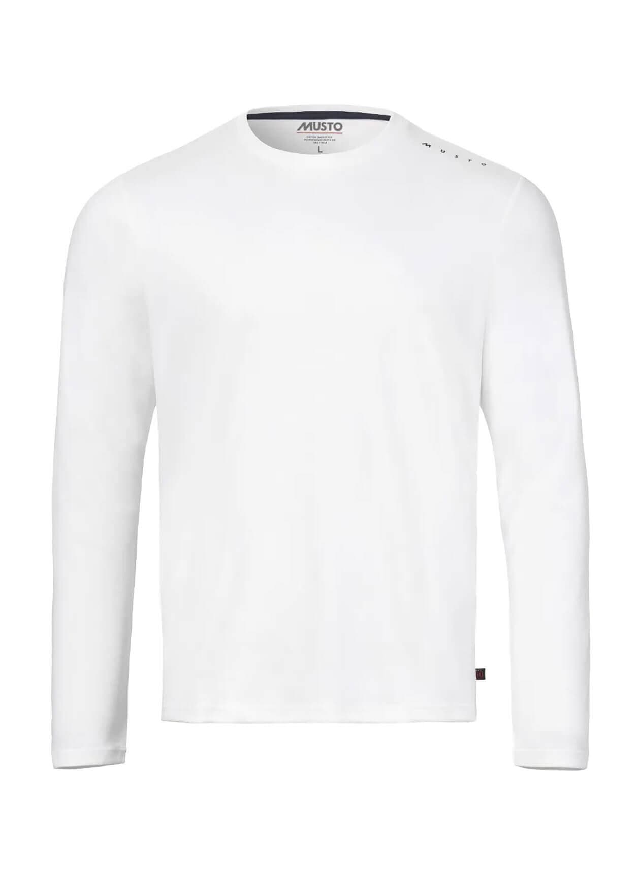 Musto Men's Evo Crew Sunblock Long-Sleeve T-Shirt - White 3XL