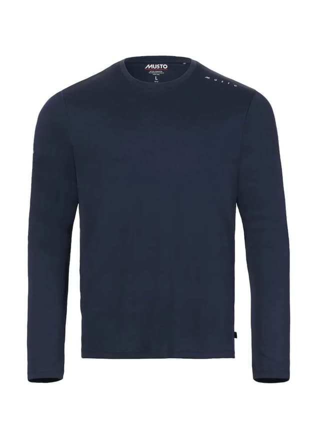 Musto Men's Evo Crew Sunblock Long-Sleeve T-Shirt - Navy 3XL