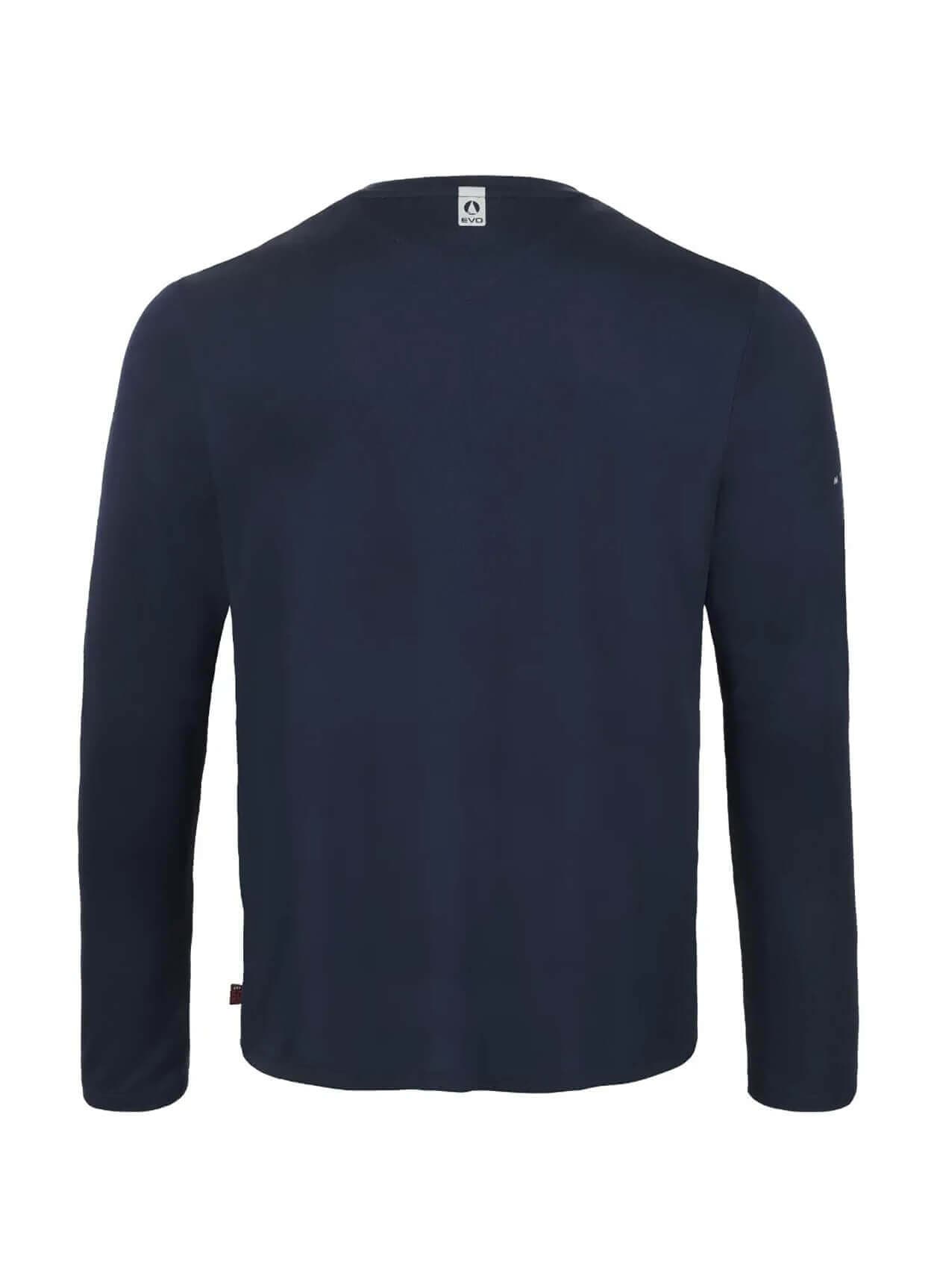 Musto Men's Evo Crew Sunblock Long-Sleeve T-Shirt - Navy 3XL
