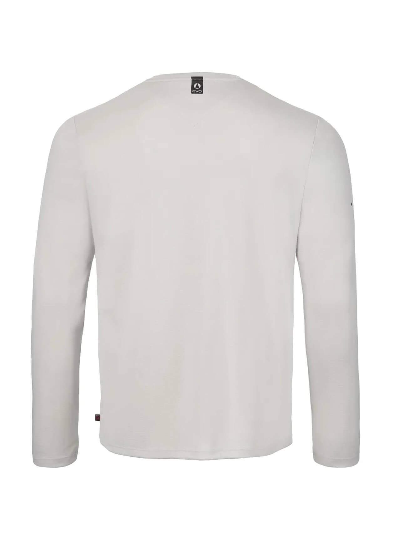 Musto Men's Evo Crew Sunblock Long-Sleeve T-Shirt - Light Grey 3XL