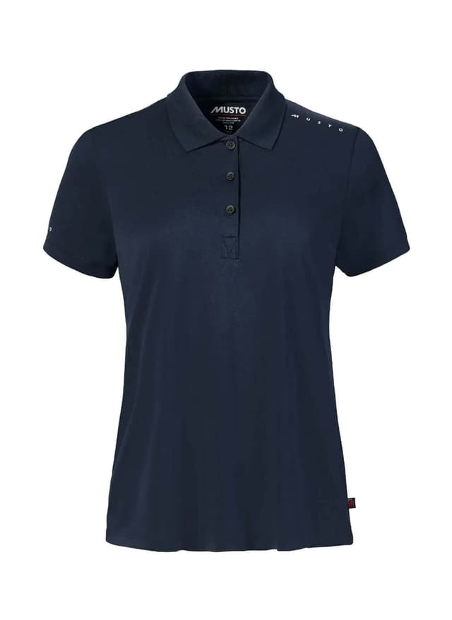 Musto Women's Evo Crew Sunblock Polo - Navy LG